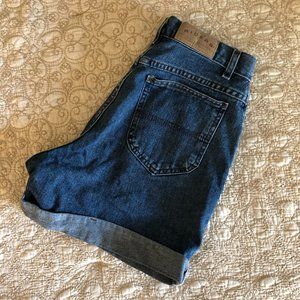 High-Waisted Blue Jean Shorts